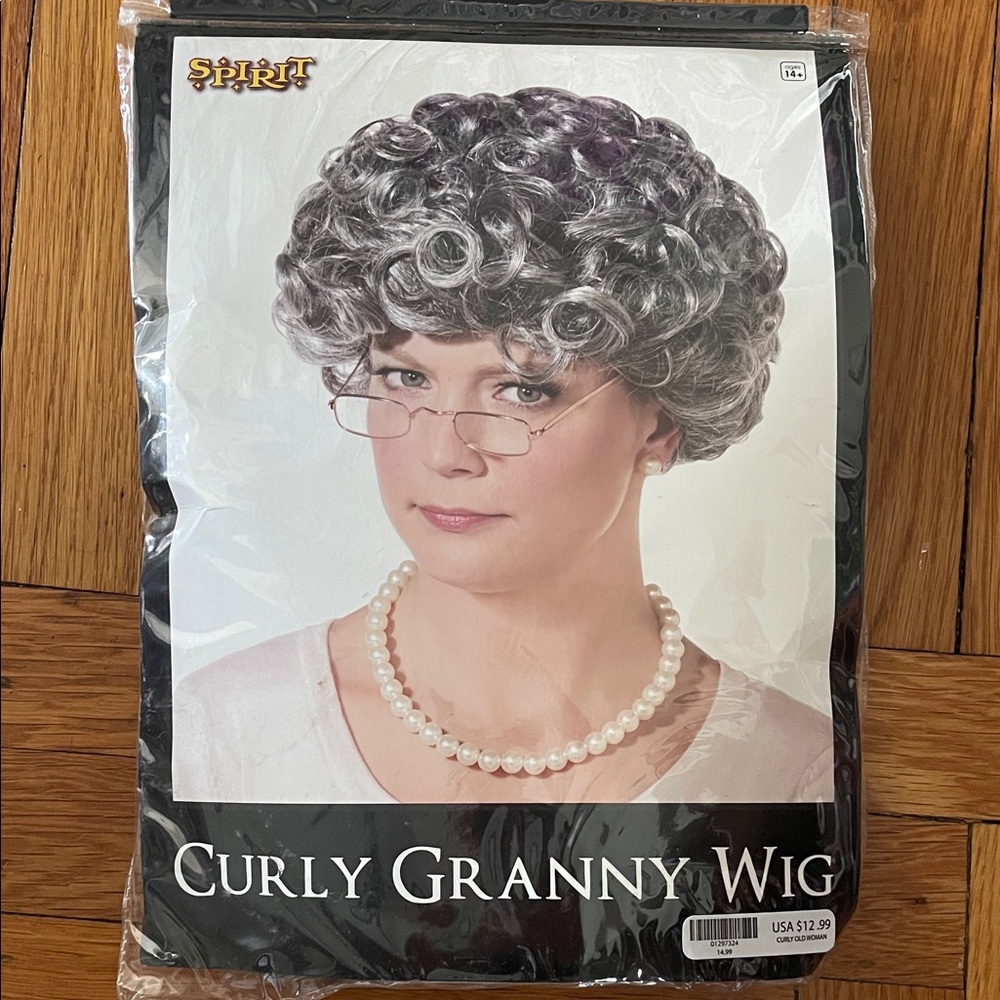 Spirit Curly Granny Wig - Silver